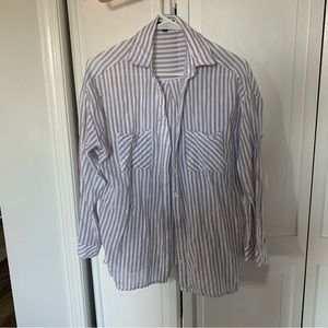Stripped linen shirt